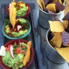 Gluten-free chips and guacamole from Cantina Rooftop